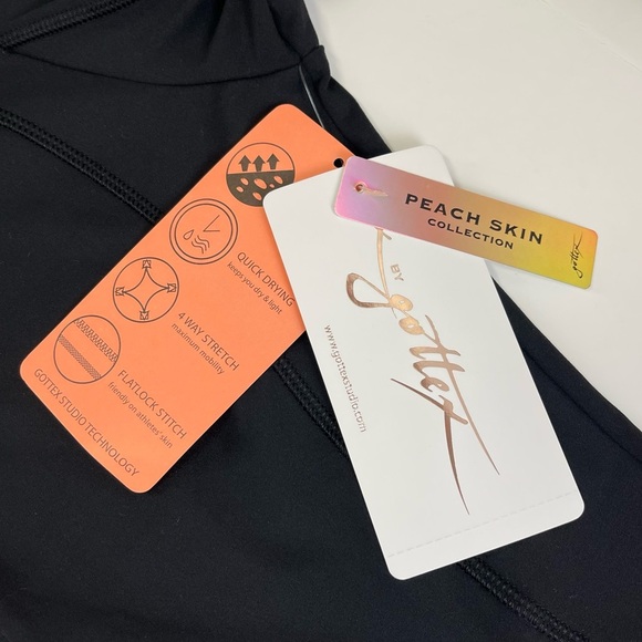 X by Gottex Womens Small Black Track Athletic Jacket Full Zip NWT NEW $98 - Picture 8 of 9